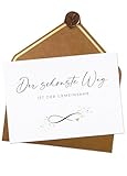 Joli Coon Hochzeitskarte - Der schönste Weg ist der gemeinsame Postkarte...