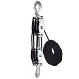 Flaschenzug bis 500 kg mit 15 m Seil, Seilzug mit Umlenkrolle und...