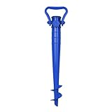 Sekey Sonnenschirmhalter Strand Oder Erde Blau mit Bodendübel für...