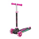 EVO Eclipse Leuchtender Tretroller mit 3 Rädern, Kinder-Scooter mit...