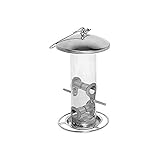 dobar® 10089 Vogelfuttersäule mit Edelstahlschlaufe - Futterstation für...