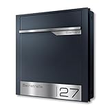 Metzler Briefkasten für Zaunmontage | Zaunbriefkasten | personalisiert mit...