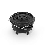 Petromax Feuertopf ft0.5 - Dutch Oven aus Gusseisen für Kochen und Backen...
