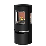 Kaminofen Thermia Hiron Trio 3 Sichtscheiben modernes Design 6 kW Holzofen...