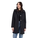 Michael Kors Damen Single Breasted Raincoat with Detachable Hood...
