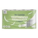 by Amazon ECO Toilettenpapier, 3-lagig 100% Recycelt, 8 Rollen (8 Rollen,...