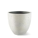 Luca Lifestyle Pflanzkübel ''Grigio Egg Pot'' Creme Weiß Rund Fiberglas...