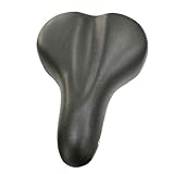 Fahrradsattel, schwarz, universell, bequem und weich (ohne Stützstange)