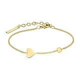 Liebeskind LJ-0510-B-20 Damen Armband Herz Edelstahl Gold 20 cm