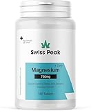 Swiss Peak Magnesium 750mg mit Zink | 180 Tabletten | Unterstützt Schlaf,...