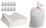 ToolSpace 10x Gewebesäcke Polypropylen-Sack, PP-Gewebe 85x50 cm -...