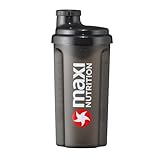 MaxiNutrition Protein Shaker für Eiweiß Getränke, 500 ml, schwarz, mit...