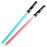 PIUpiuLIANG Lichtschwert 2pcs 7 Farben Veränderliche Lichtsaber für...
