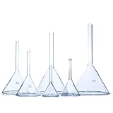 MRVAKDYDI Erlenmeyerkolben aus Glas Messkolben, Labor-Dreieck-Glastrichter,...