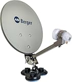 BERGER Mobile Sat-Anlage Komplettset Single-LNB im Campingkoffer |...