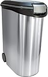 Curver Tier-Futter-Container 20kg, 54L Metallicfarben, schwarz/Silber, 49,3...