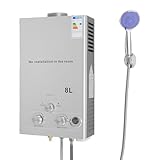 CHFUNE 8LPM Gasdurchlauferhitzer, 24KW LPG Propan Butan Durchlauferhitzer,...