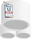 MATO 3x Aufbauspot GX53 weiß - IP44 Spritzwassergeschützt - Ø80x60mm -...