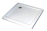BERNSTEIN Duschtasse 90x90 cm, Flache Bauhöhe, Duschwanne aus...