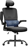 naspaluro Bürostuhl Ergonomischer, Schreibtischstuhl mit Hochklappbaren...