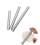 25cm/30cm Teigroller Edelstahl Nudelholz - Metall Teigroller Anti-Rost...