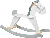 small foot Schaukelpferd Skandi aus Holz, mit Rückenlehne und zwei festen...