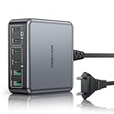 Rocoren USB C Ladegerät 270W, GaN 6-Port PD 100W QC4.0 PPS 2-Laptop USB...