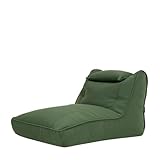 Icon Nova Sitzsack Sessel für Erwachsene, Khakigrün, Olefin Stoff für...