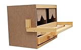 Hemel - Legenest aus Holz mit 2 Legebuchten Unterteil - kleine...
