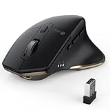 iClever Bluetooth Maus, Rechargeable Ergonomiche Maus Kabellose Mouse,...