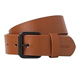 JACK&JONES Herren JACIVAN Belt Synthetikgürtel, Cognac, 85