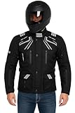 Motorradjacke Herren Mit Protektoren Textil Wasserdicht Winddicht Herren...