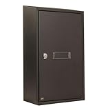 Amig - Durchwurfbriefkasten - Stahl - Farbe Schwarz - Maße: 40 x 25 x 10...