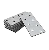 OMIDEAS 10 x Lochplatten (80 x 40 x 2) Flachverbinder Holzverbinder...