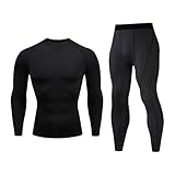 Celucke Funktionsunterwäsche Herren Set Sportunterwäsche, Sport Leggings...