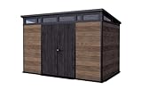 Keter Gartenhaus Signature 11x7, Gerätehaus Kunststoff in Holzoptik,...