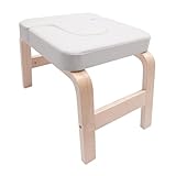 WAPHOERTE Yoga Kopfstandhocker Massivholz-Yogastuhl, Professionelles...