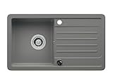 LINDBERGH® Küchen Granit-Spüle Grau 'VEL33' mit Siphon, Verbundstoffe...