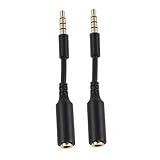 DIYEAH 2Stücke Stereo Audio Verlängerungskabel Klinkenstecker Buchse für...