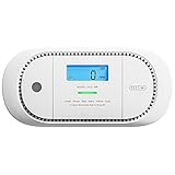 X-Sense Funkvernetzter CO Melder mit austauschbarer Batterie, Kohlenmonoxid...