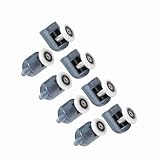 Xixian 5 Mm/6 Mm Glas-Duschtürrollen, Leicht Gleitende Rollen,...