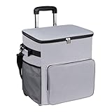 Kühlbox auf Rollen – weiche Kühltasche, Reisewagen, 35 l, wasserdicht,...