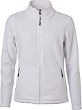 James & Nicholson Damen Fleece Jacke, Weiß (White), 36 (Herstellergröße:...