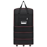 LAANCOO Rollende Reisbeutel mit Rädern, 32 x 19 x 11 Zoll Radeler-Beutel,...