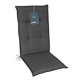LILENO HOME Gartenstuhl Auflagen als [4er Set - Hochlehner] in Anthrazit -...