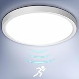 GOOSKI LED Deckenleuchte mit Bewegungsmelder, 18W Deckenlampe mit Radar...