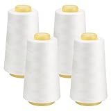 FOGAWA 4 Rollen Nähgarn Polyester Nähgarn Nähmaschinengarn, 40s/2, 3000...