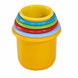 Simba 104018143 - ABC Stapelpyramide, runde Steck-/Stapelbecher, 6 Teile,...