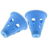 Gogogmee 2 Stück Zelt Nagel warnkappen Blau mit Integrierter Warnleuchte...