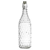Glasflasche mit Bügelverschluss, 1 l – wiederverwendbare Wasserflasche...